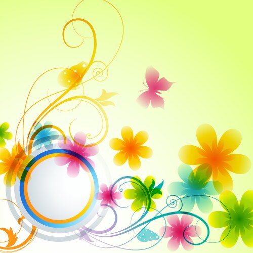 flower background vector image