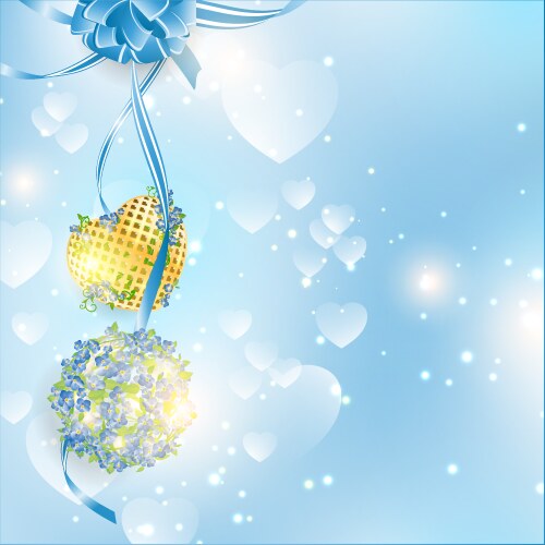Valentines day vintage card Royalty Free Vector Image