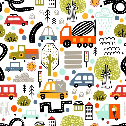 Cute cars Vector Image