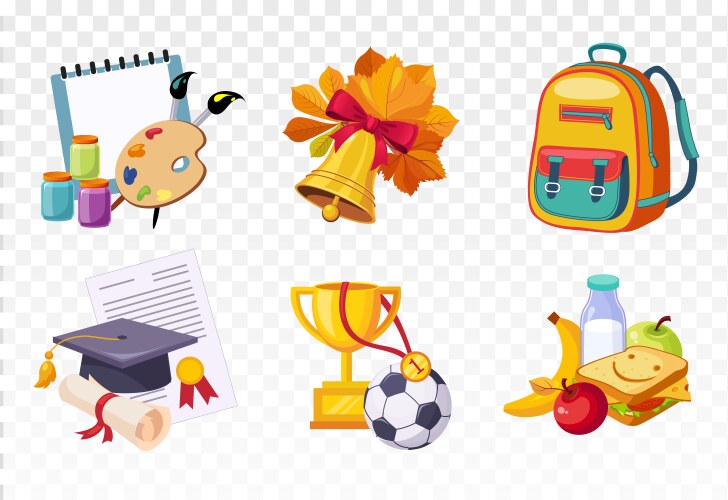 School Icons Set - Education & Learning Vector Image
