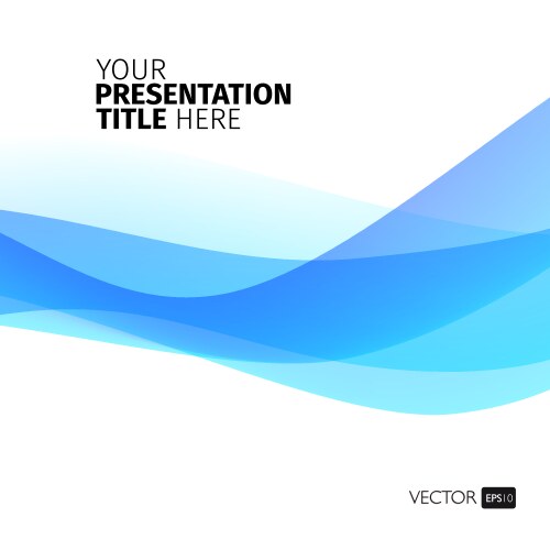 Abstract blue and yellow wavy shape background Vector Image