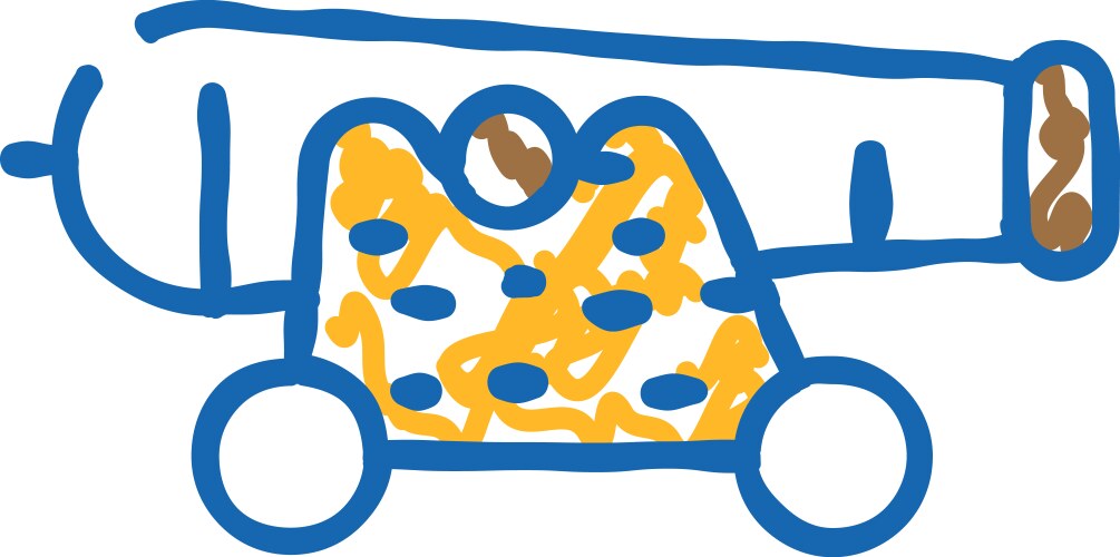 Cannon pirate icon doodle Vector Image