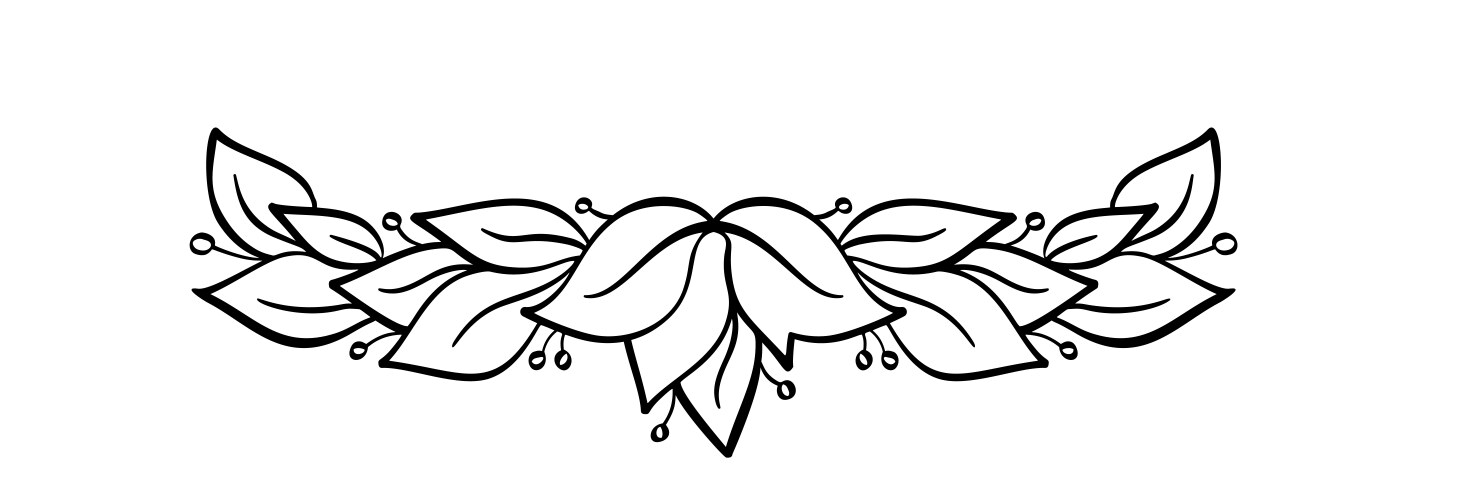 Black hand drawn laurel wreath winner frame Vector Image