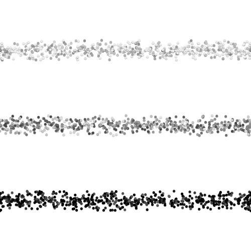 Repeatable random dot pattern text dividing line vector image