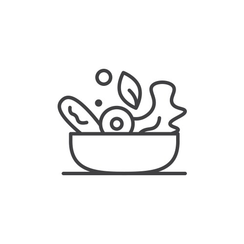 Salad icon set Royalty Free Vector Image - VectorStock