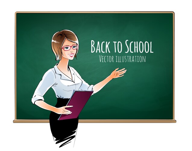 Teacher Teaching Black and White Cartoon Vector Images (over 4,800)