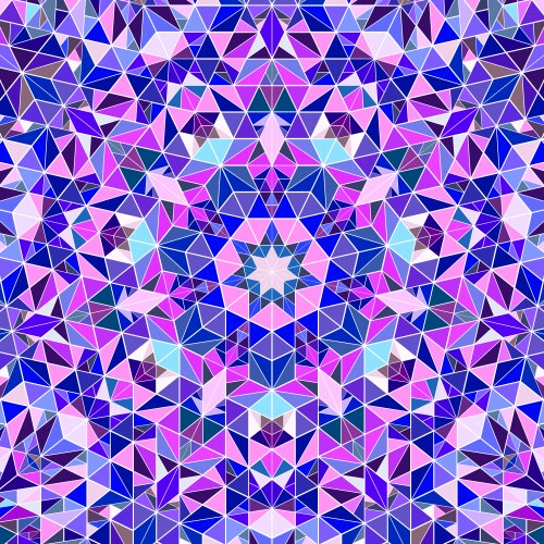 Abstract polygonal dynamic round tiled pattern vector image