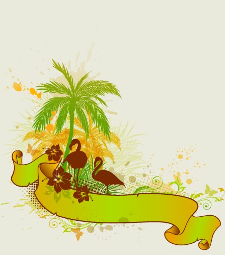 Summer green background Vector Image