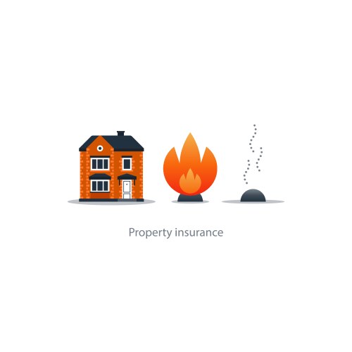 Fire insurance Royalty Free Vector Image - VectorStock