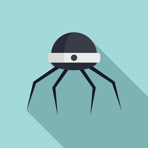 Nanotechnology microchip icon flat style vector image
