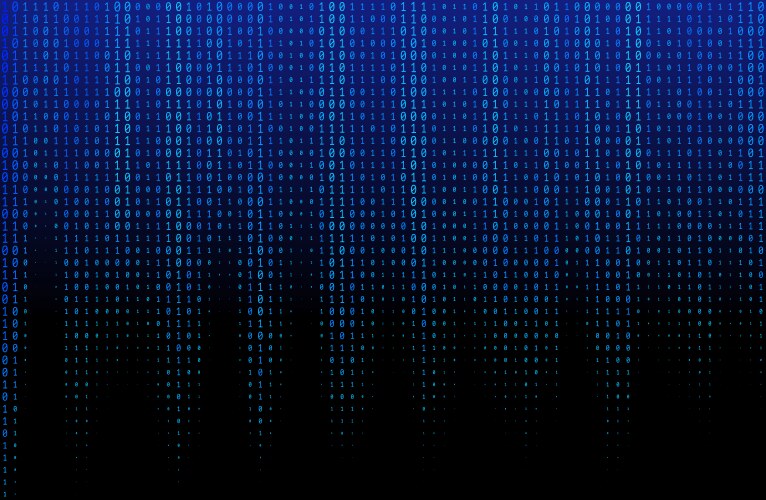 Falling Binary Code Texture vektorbild