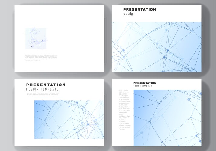 layout presentation slides design vector image