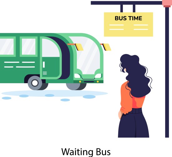 Driver waiting Royalty Free Vector Image - VectorStock
