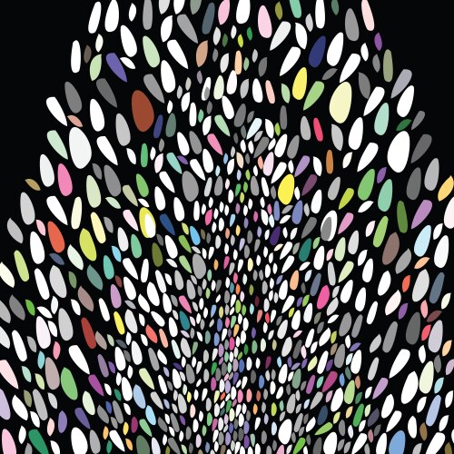 Abstract pattern with colorful elements vector image
