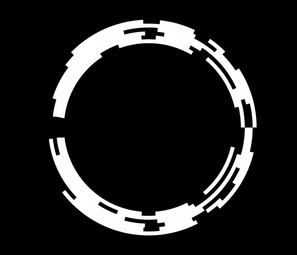 Abstract gui ui geometric circle element vector image