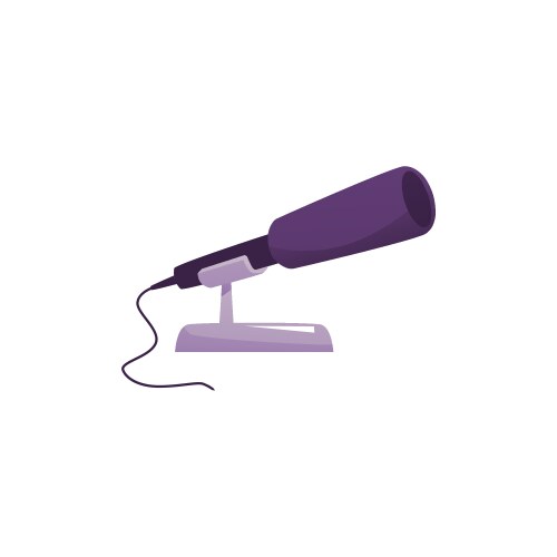 Desktop wired music vector image