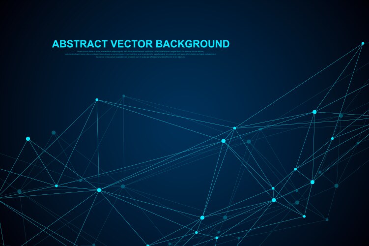 Futuristic abstract background blockchain vector image