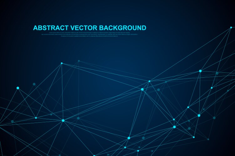 Futuristic abstract background blockchain vector image