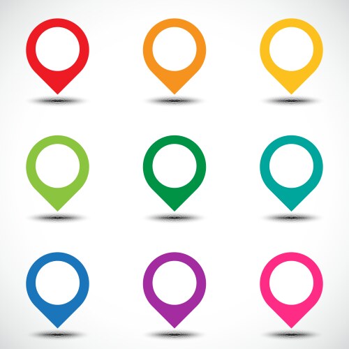 Map Pointer Set - Point Markers vector image
