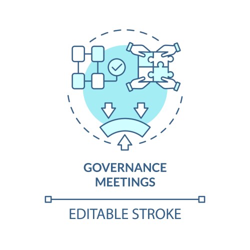 Identify Roles Blue Gradient Concept Icon Vector Image