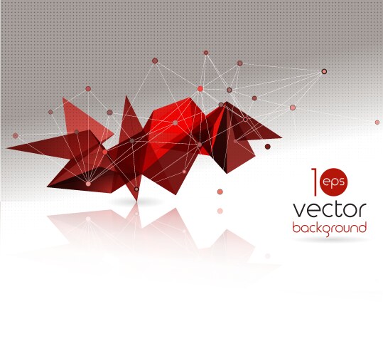 Abstract geometric background with triangle Vector Image