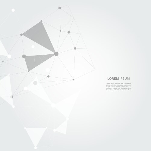 Abstract connection structure science vector image