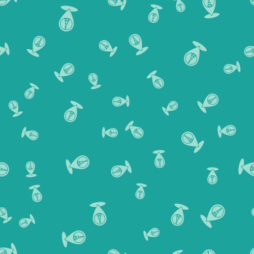 Green map pointer with eiffel tower icon isolated vector image