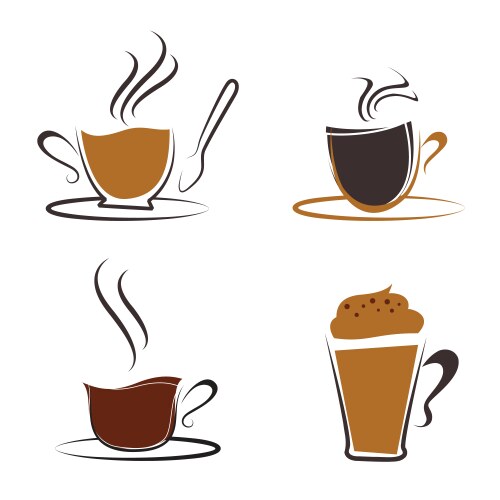 Coffee design over background Royalty Free Vector Image