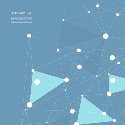 Abstract connection structure science vector image