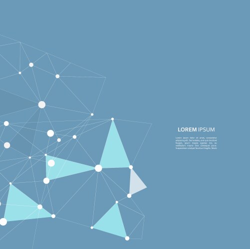 Abstract connection structure science vector image