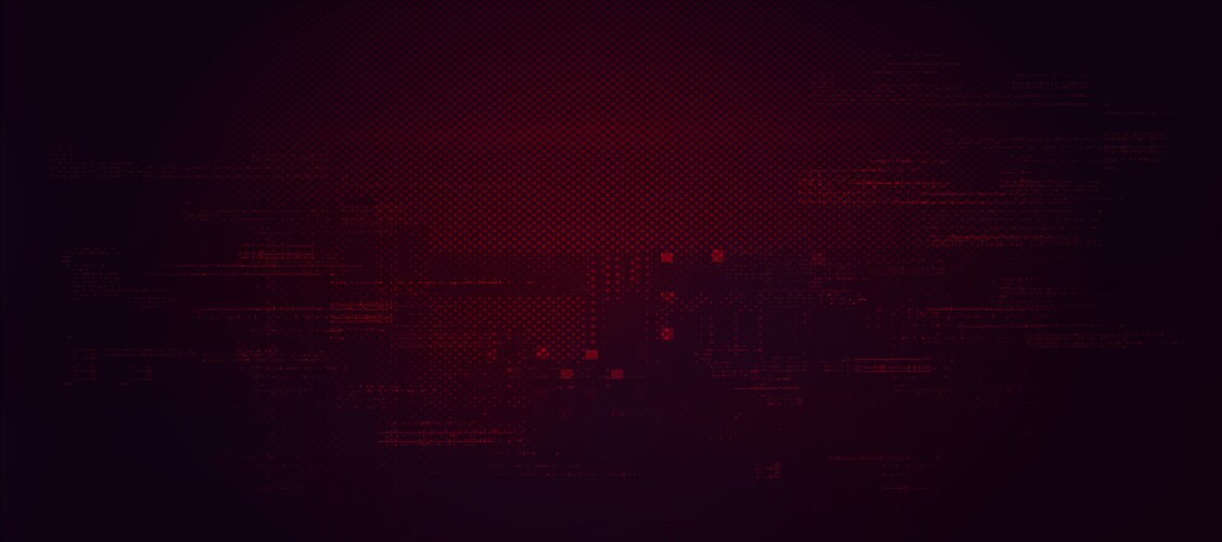 abstract technology binary code dark red vector image