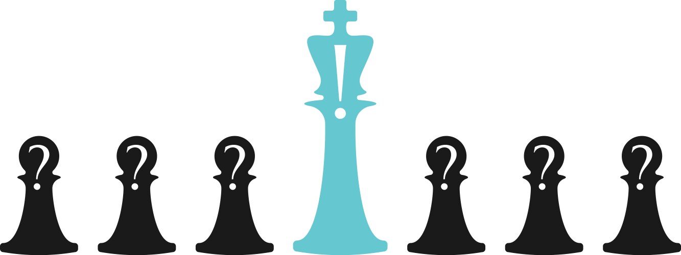 Business conceptual with chess symbols pawns Vector Image