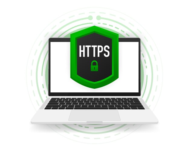 Secure Web Browsing - HTTPS & HTTP vector image
