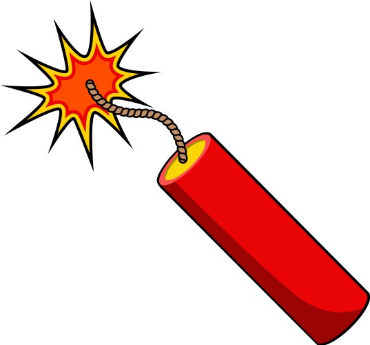Stick of dynamite Royalty Free Vector Image - VectorStock