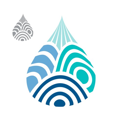 Water drops icons Royalty Free Vector Image - VectorStock