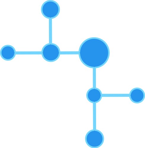 Essence of unity structure big data connectivity vector image