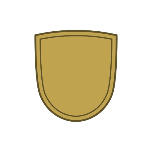 Blue empty shield Royalty Free Vector Image - VectorStock