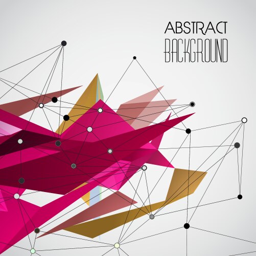 Abstract geometric background with triangle vector image