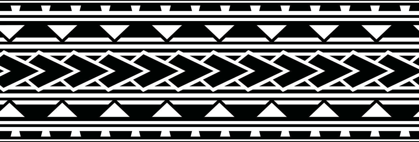 Polynesian Tribal Tattoos - Samoa & Maori Vector Image