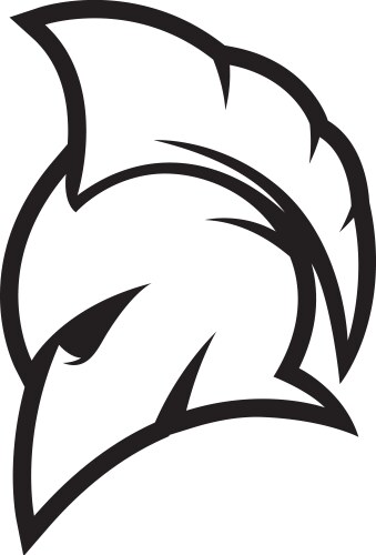 Spartan helmet logo images Vector Image