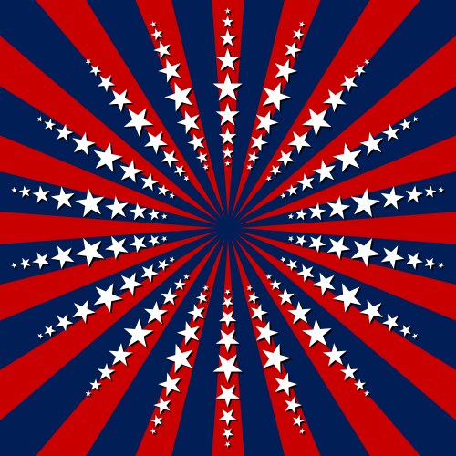 Stars and Stripes Abstract Background Vector Image