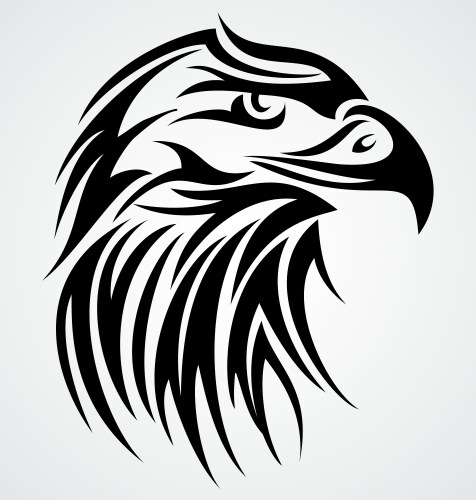 Eagle Head Tattoo Concept Vector Image
