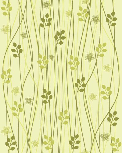 Elegant Floral Vine Pattern Vector Image
