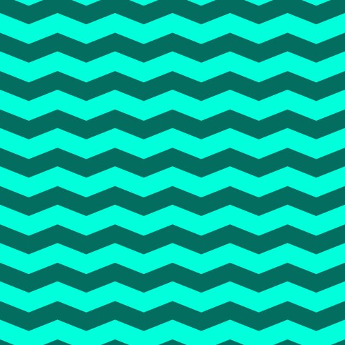 Zig zag lines seamless pattern in azure color vector image
