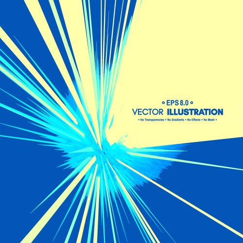 Exploding Rays Dynamic Effect vector image