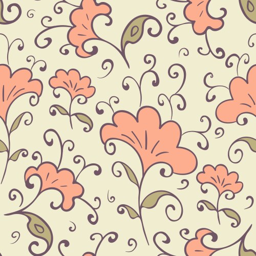 Floral seamless pattern Vector Image