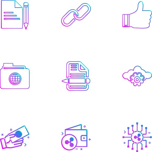 File document weblink like folder global vector image
