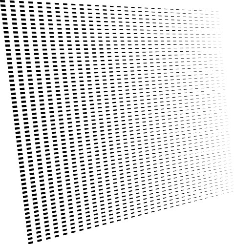 3d segmented dashed lines geometric pattern vector image