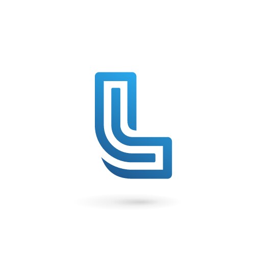Letter l mosaic logo icon design template elements