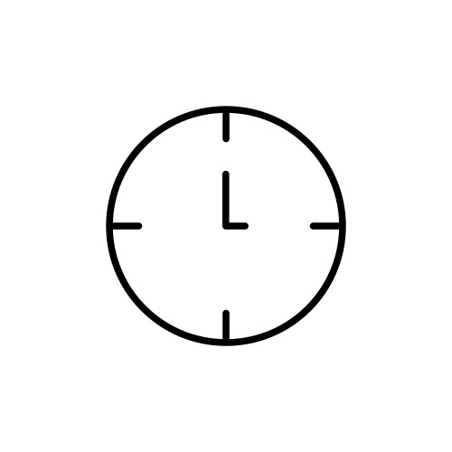 Nine oclock time icon ideal for scheduling apps vector image